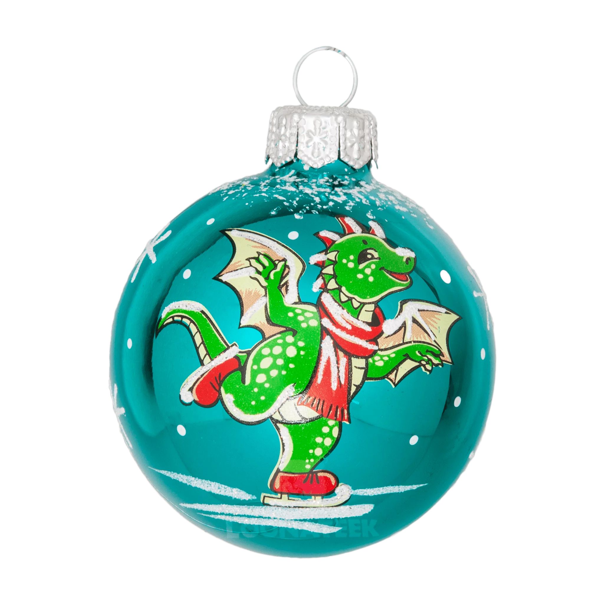 

Елочный шар Зодиак Коньки Дракон фабрика Елочка C29.17 1шт., лазурный, Голубой, Шар зодиак без упаковки (Дракон)