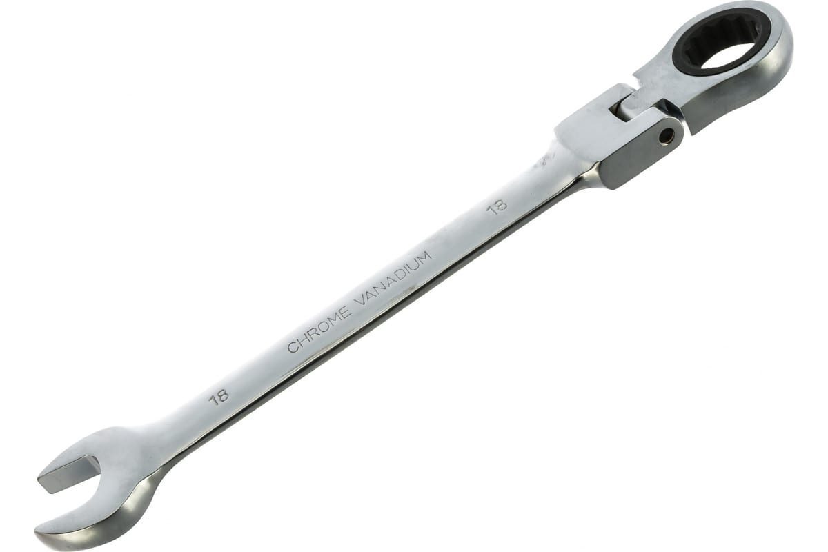 Ключ Комб Трещоточный С Шарниром 18Мм Av Steel Av-315218 AV Steel AV315218 накидной ключ с трещотками и шарниром hoegert 36 насадок