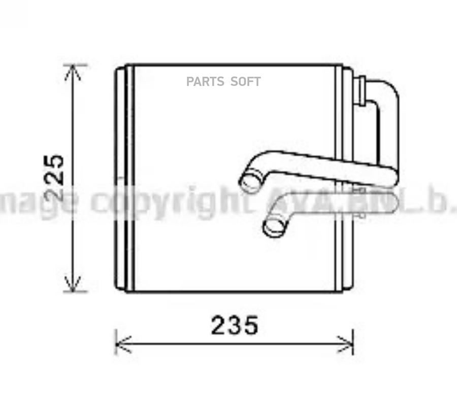 

Радиатор отопителя NISSAN AVA QUALITY COOLING DN6410