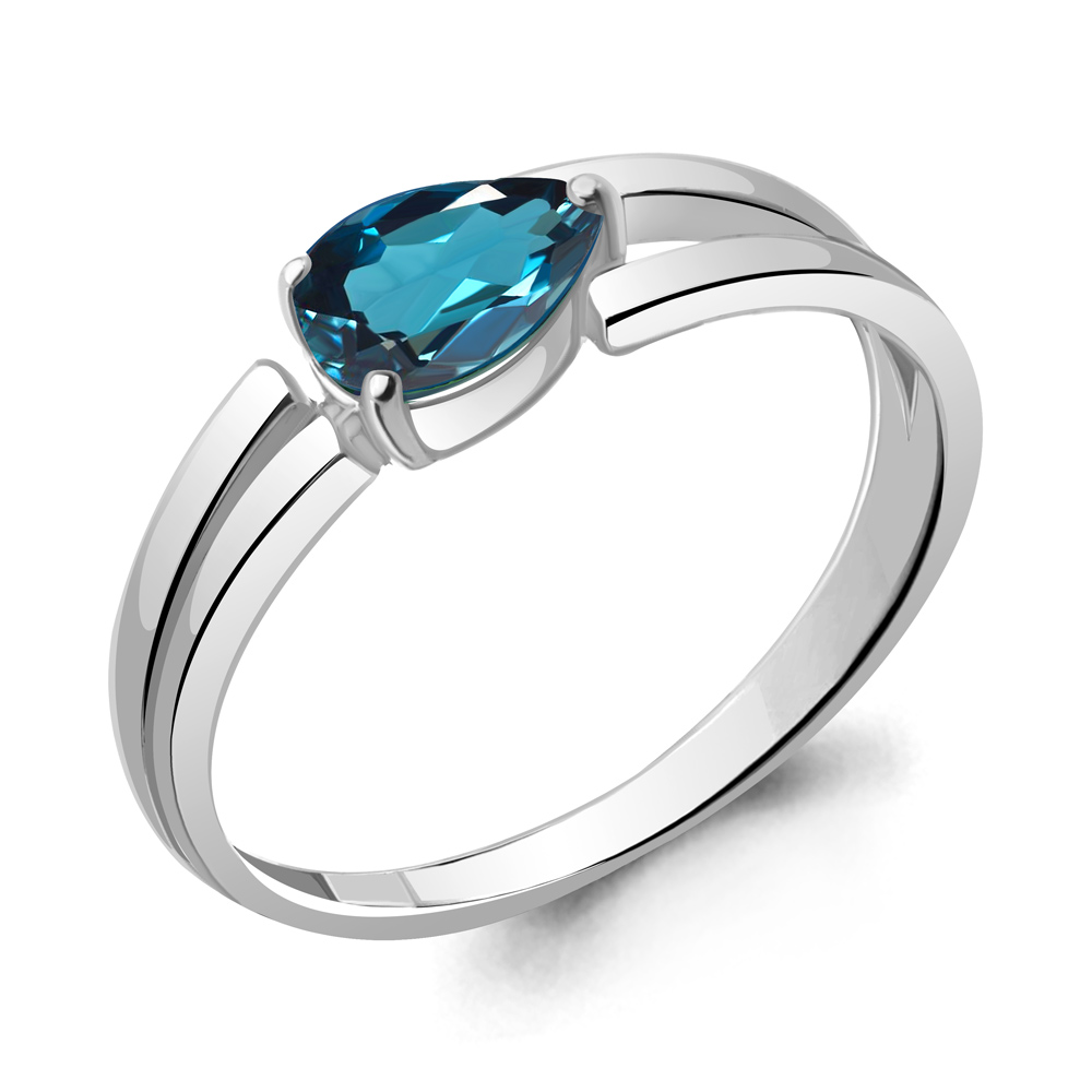 

Кольцо из серебра с топазом Aquamarine Aquamarine 6962908_925_р р. 19, 6962908_925_р