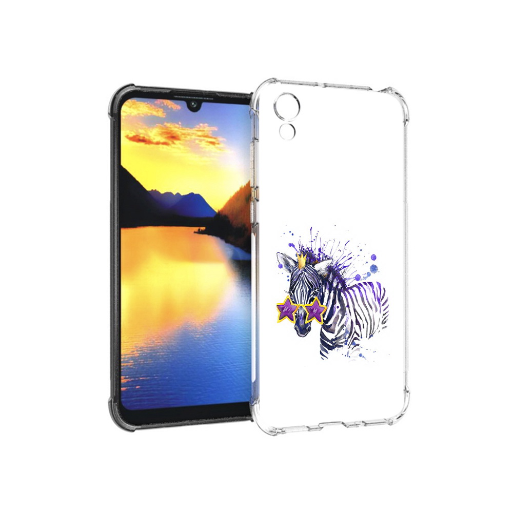 Чехол MyPads Tocco для Huawei Y5 акварельная зебра