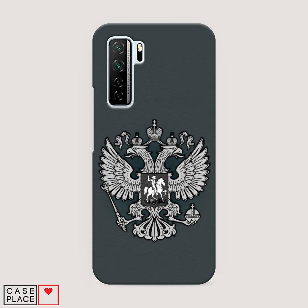 фото Чехол awog "герб россии серый" для huawei nova 7 se