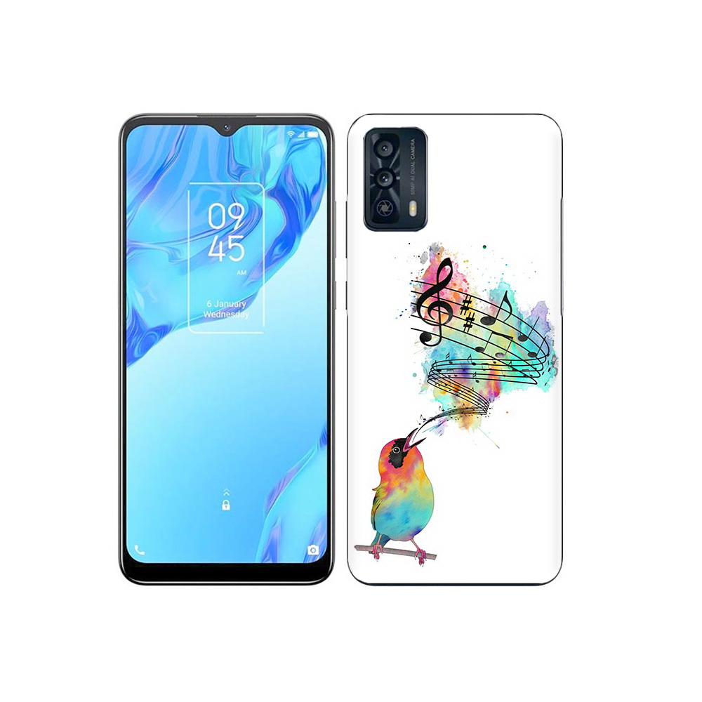 

Чехол MyPads Tocco для TCL 20B певчая птичка, Прозрачный, Tocco