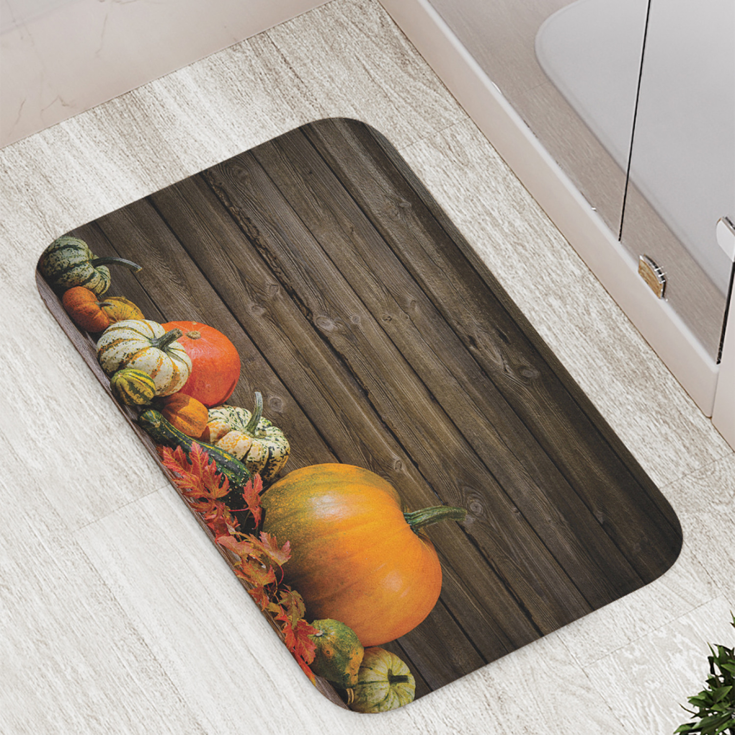 

Коврики для ванной и туалета bath_95650 Урожай тыквы JoyArty, Урожай тыквы