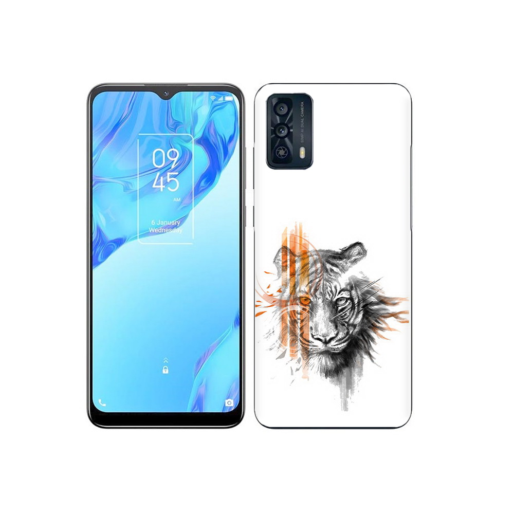 

Чехол MyPads Tocco для TCL 20B огненный тигр, Прозрачный, Tocco