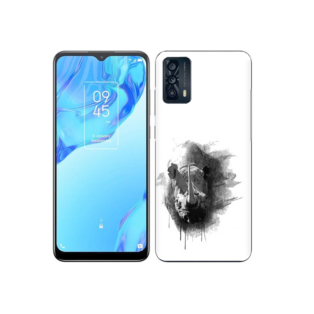 

Чехол MyPads Tocco для TCL 20B носорог, Прозрачный, Tocco