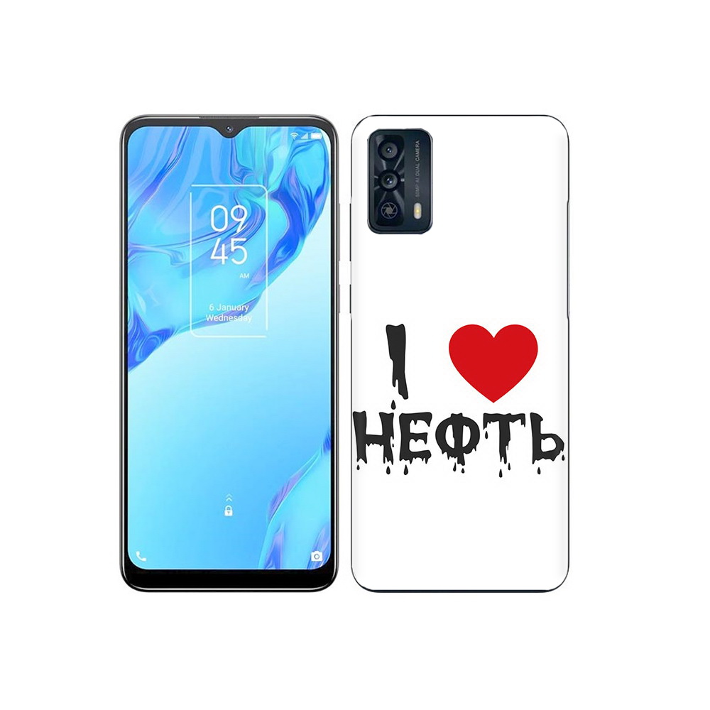 

Чехол MyPads Tocco для TCL 20B нефть, Прозрачный, Tocco