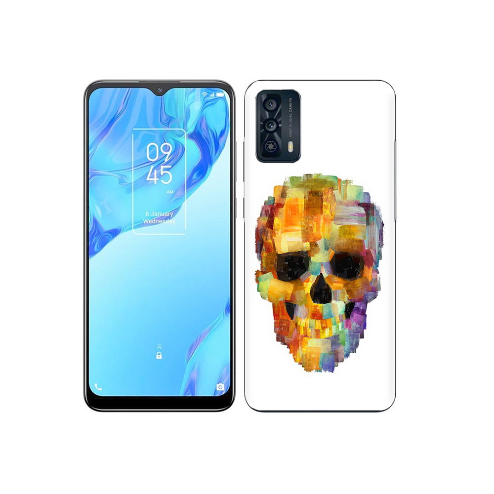 

Чехол MyPads Tocco для TCL 20B нарисованный череп, Прозрачный, Tocco