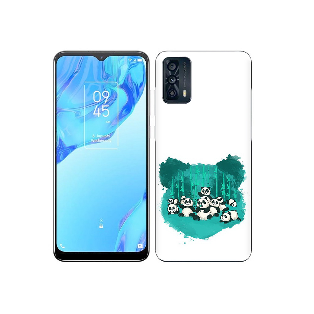 

Чехол MyPads Tocco для TCL 20B нарисованные панды, Прозрачный, Tocco