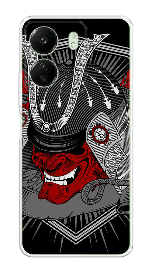 

Чехол на Xiaomi Redmi 13C "Красная маска самурая", Белый;красный;черный, 320550-1