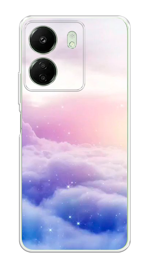 

Чехол на Xiaomi Redmi 13C "Небеса", Голубой;белый;розовый, 320550-1