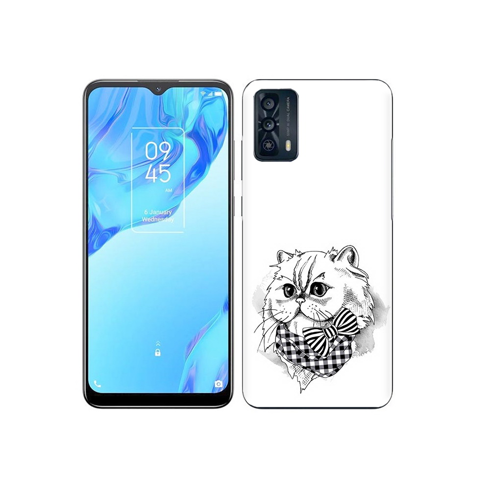 

Чехол MyPads Tocco для TCL 20B нарисованная красивая кошечка, Прозрачный, Tocco