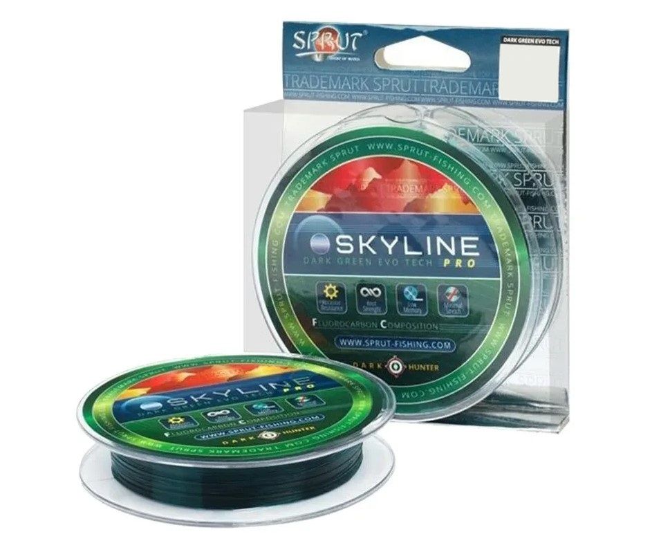 Леска для рыбалки Sprut SKYLINE EvoTech PRO Neon Green (0,255mm/100m), 1 штука (7.25 / 150