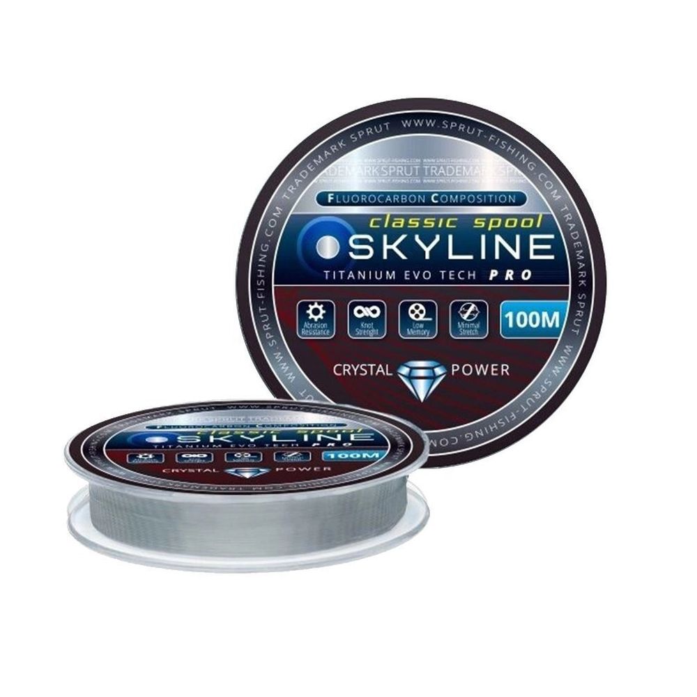 

Леска для рыбалки Sprut SKYLINE EvoTech CLASSIC Silver (0,335mm/100m), 1 штука (10.55 / 1, Skyline IceTech classic