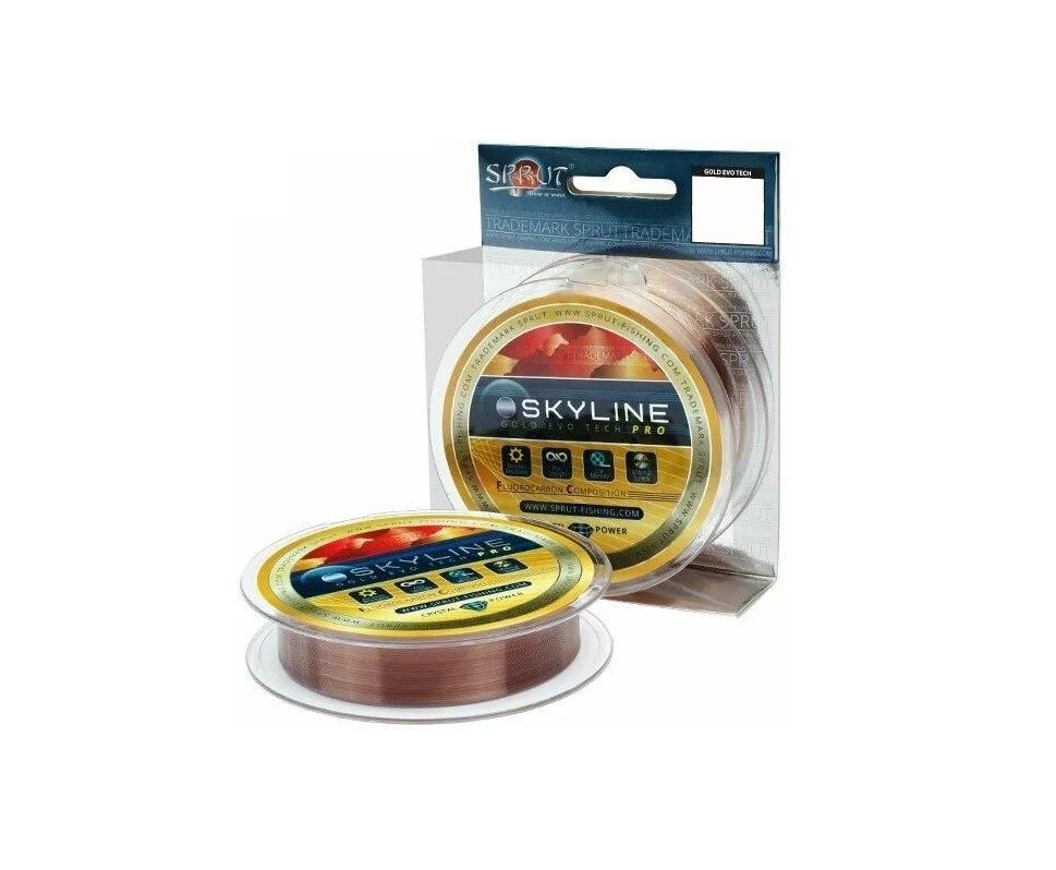 Леска для рыбалки Sprut SKYLINE EvoTech PRO Silver (0,165mm/100m), 1 штука (5.15 / 100 / 1