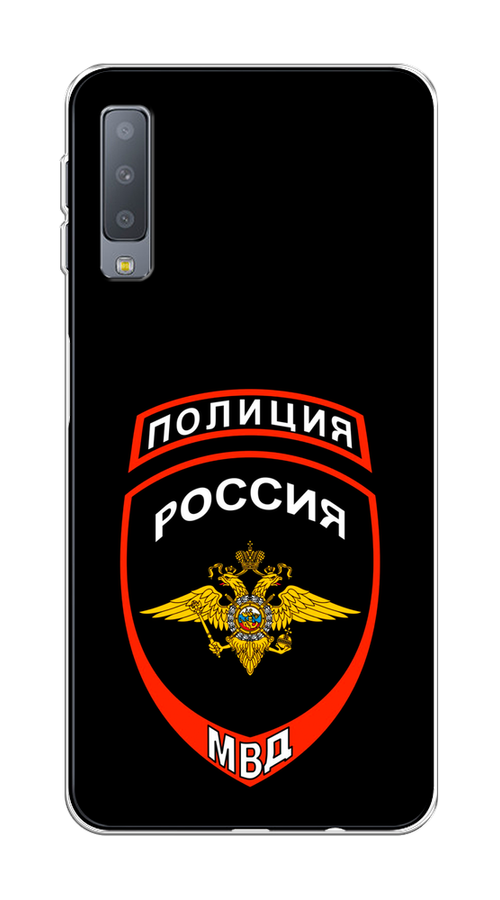 

Чехол Awog на Samsung Galaxy A7 2018 "Полиция шеврон", Черный;красный;белый, 26750-5