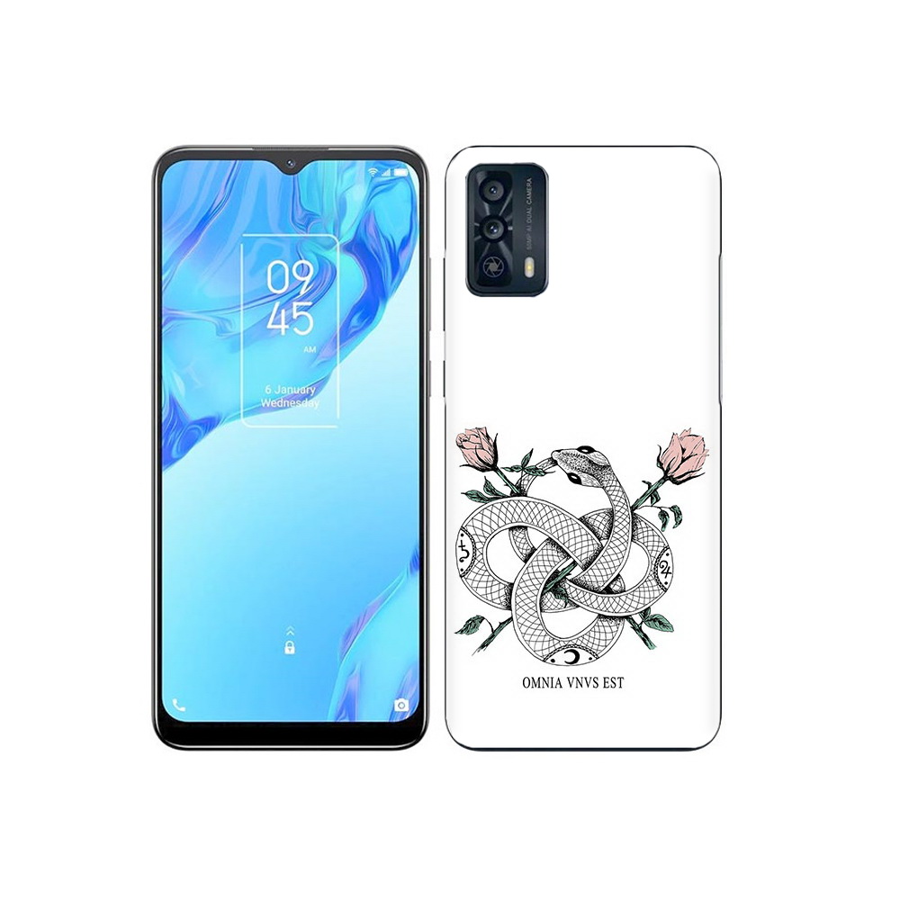 

Чехол MyPads Tocco для TCL 20B нарисованная змея абстракция, Прозрачный, Tocco