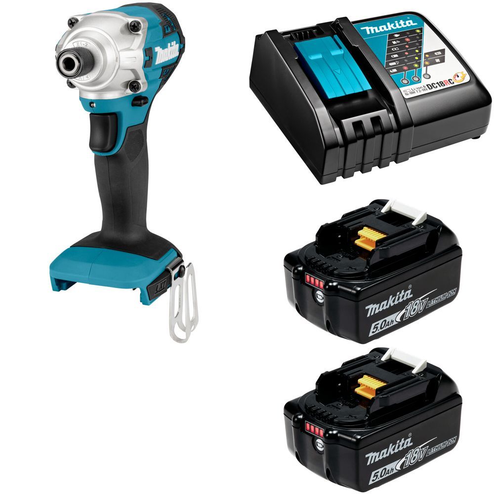 

Шуруповерт импульсный аккумуляторный Makita DTD156RTE, акк 2х5Ач и з/у, DTD156RTE