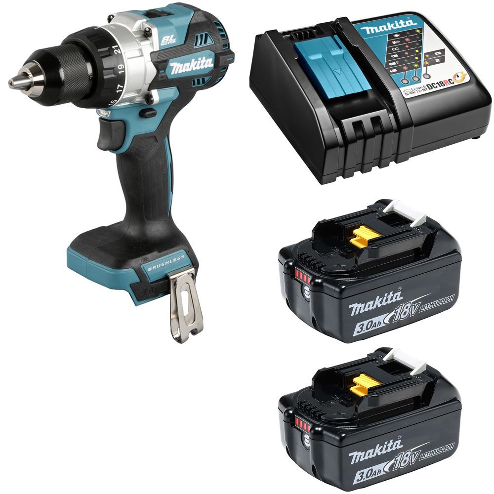

Дрель-шуруповерт аккумуляторная Makita DDF486RFE, 2x3Ач и з/у, DDF486RFE