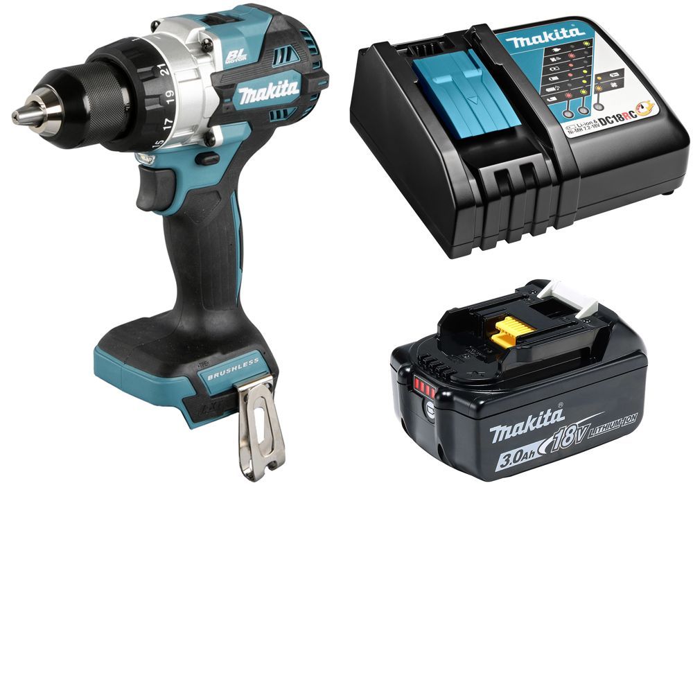 

Дрель-шуруповерт аккумуляторная Makita DDF486RF, акк 3Ач и з/у, DDF486RF