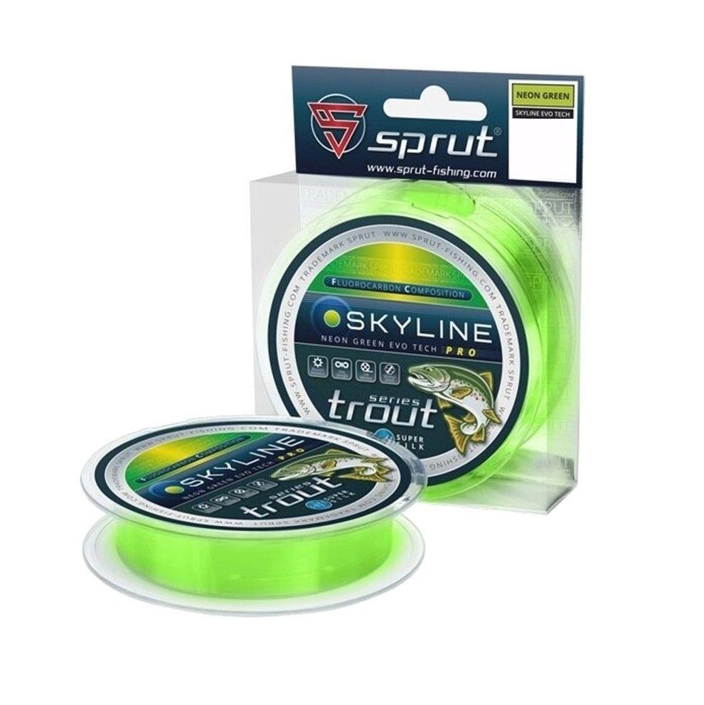 Леска для рыбалки Sprut SKYLINE EvoTech PRO Blue (0,185mm/100m), 1 штука (5.65 / 100 / 1 /