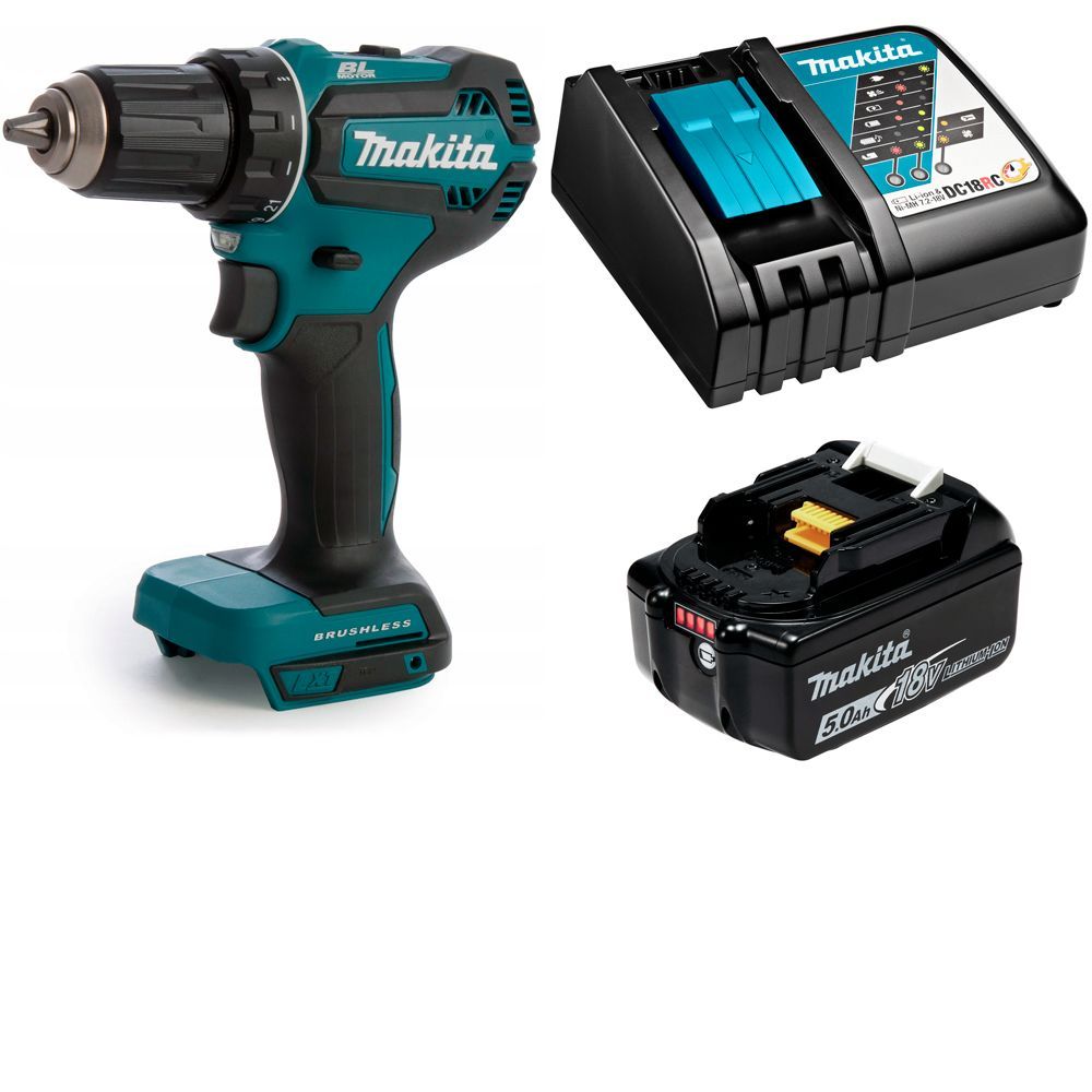 

Дрель-шуруповерт аккумуляторная Makita DDF485RT, акк 5Ач, DDF485RT