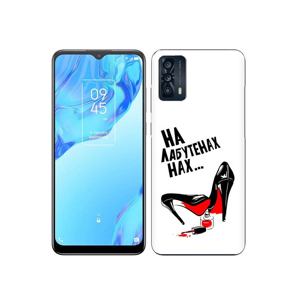 

Чехол MyPads Tocco для TCL 20B на лабутенах, Прозрачный, Tocco