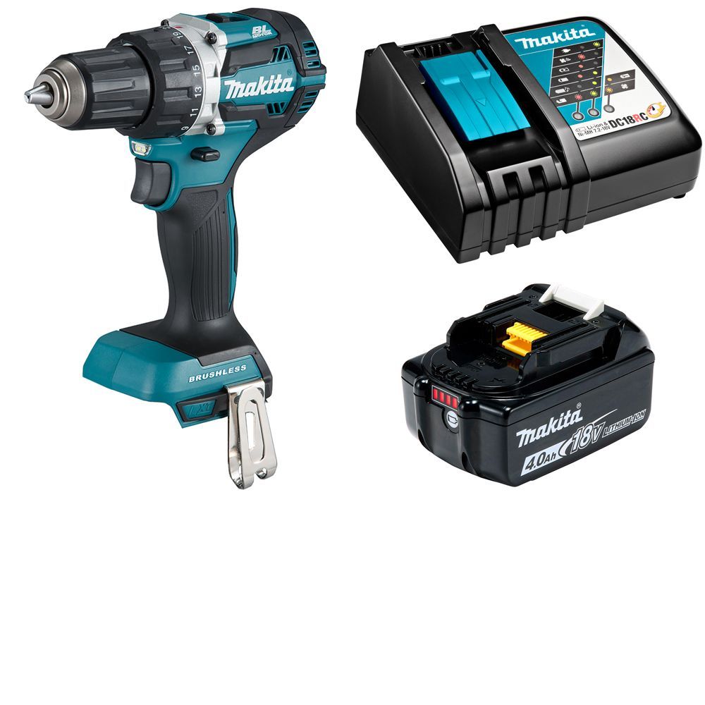 

Дрель-шуруповерт аккумуляторная, 4Ач и з/у, Makita DDF484RM, DDF484RM