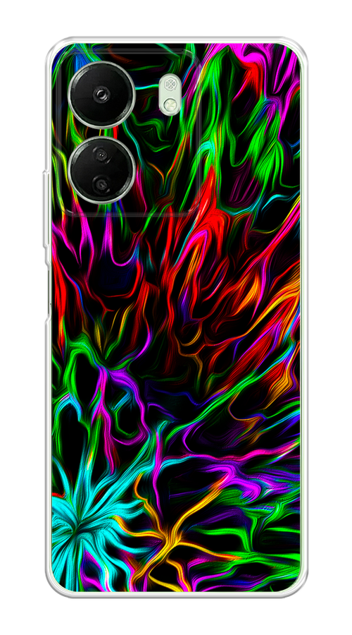 

Чехол на Xiaomi Redmi 13C "Разноцветные разводы", Голубой;зеленый;оранжевый, 320550-1