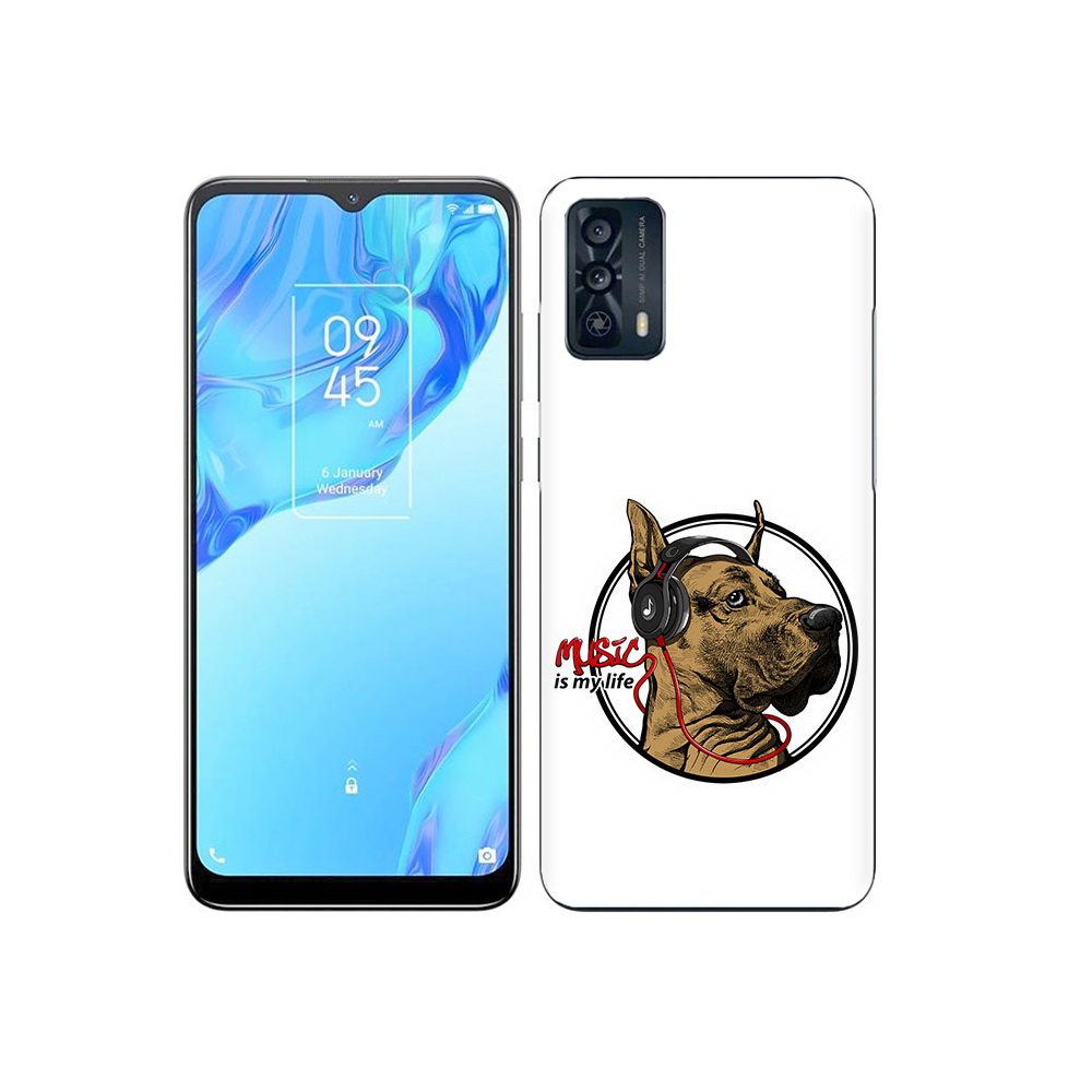 

Чехол MyPads Tocco для TCL 20B музыкальная собака, Прозрачный, Tocco