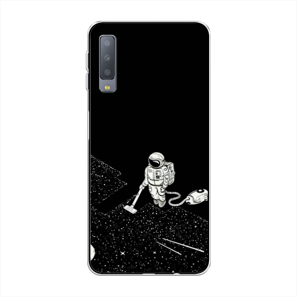фото Чехол awog "космонавт с пылесосом" для samsung galaxy a7 2018