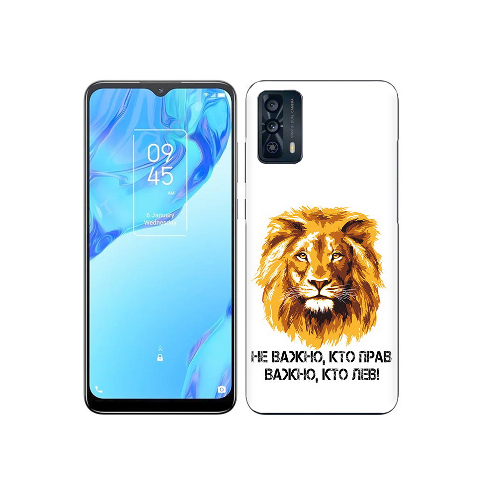 

Чехол MyPads Tocco для TCL 20B мудрый лев, Прозрачный, Tocco