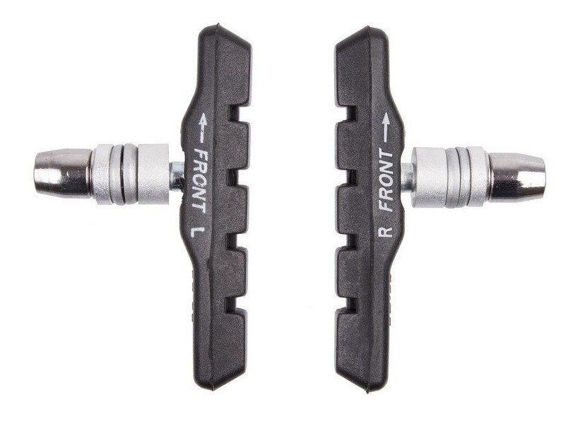 

Тормозные колодки M-WAVE BPR-VC-Base под V-brake с болтом, 1 пара, Черный;серебристый