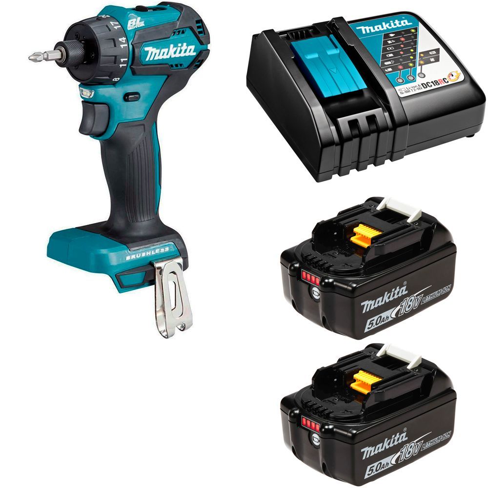 

Дрель-шуруповерт аккумуляторная Makita DDF083RTE, акк 2x5Ач и з/у, DDF083RTE