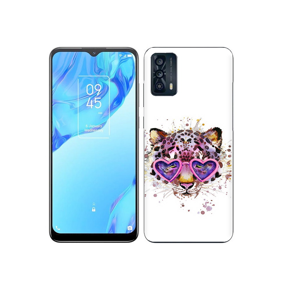 

Чехол MyPads Tocco для TCL 20B модный леопард, Прозрачный, Tocco