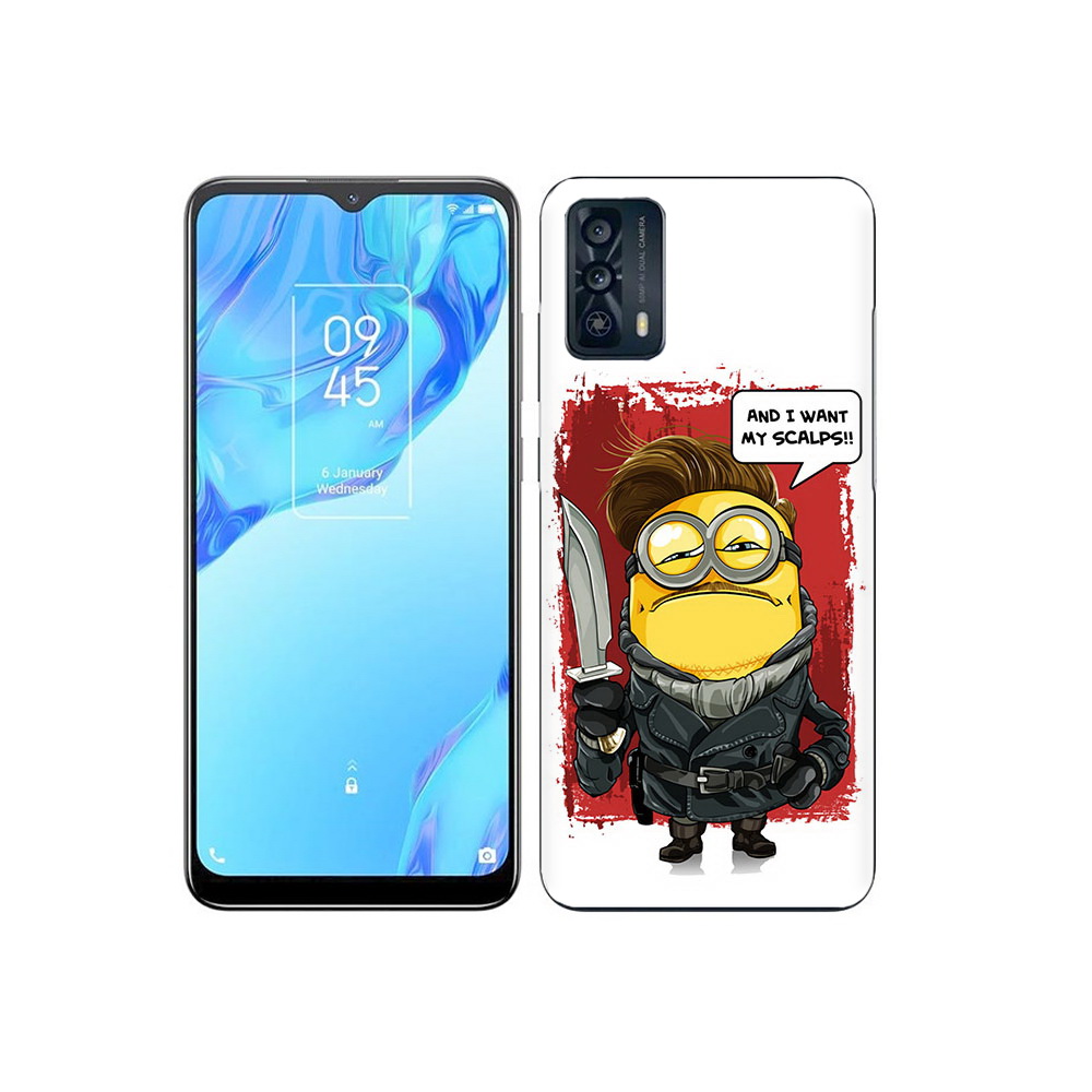 

Чехол MyPads Tocco для TCL 20B миньон убийца, Прозрачный, Tocco