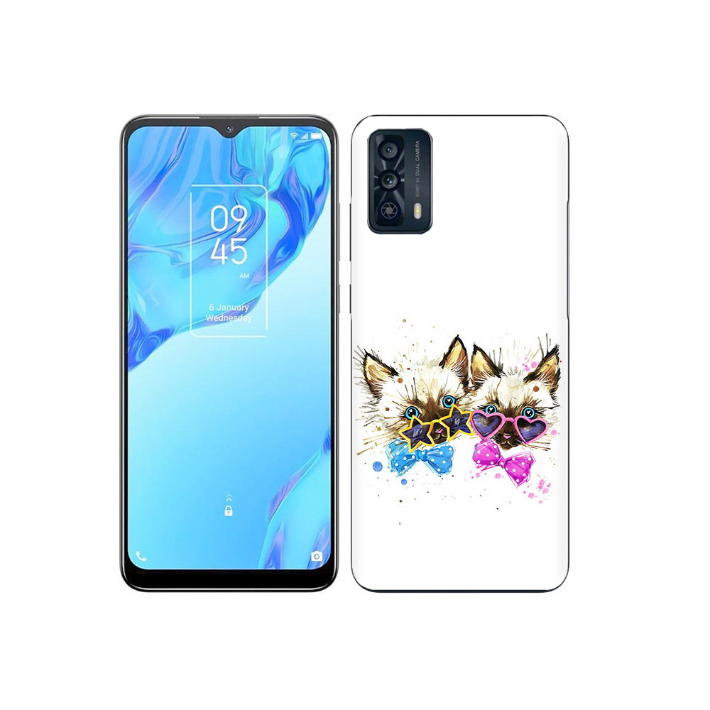 

Чехол MyPads Tocco для TCL 20B милые котята, Прозрачный, Tocco