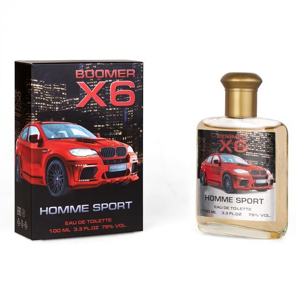 Туалетная вода мужская Boomer X6 Homme Sport 100мл