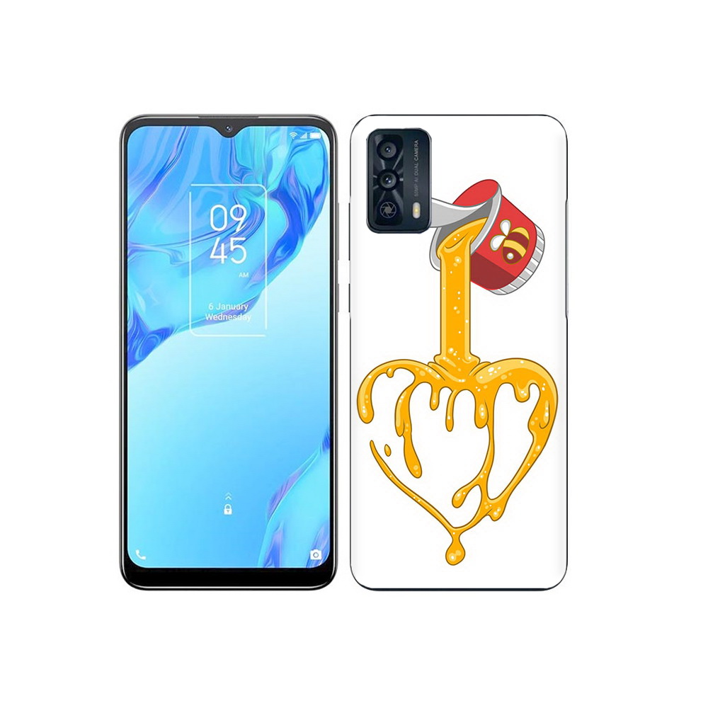 

Чехол MyPads Tocco для TCL 20B медовое сердце, Прозрачный, Tocco