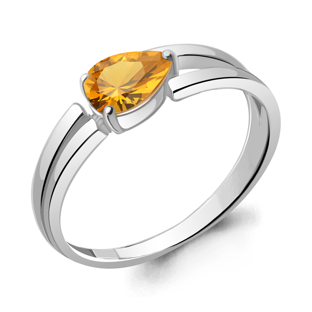 

Кольцо из серебра с цитрином Aquamarine Aquamarine 6962906_925_р р, 6962906_925_р