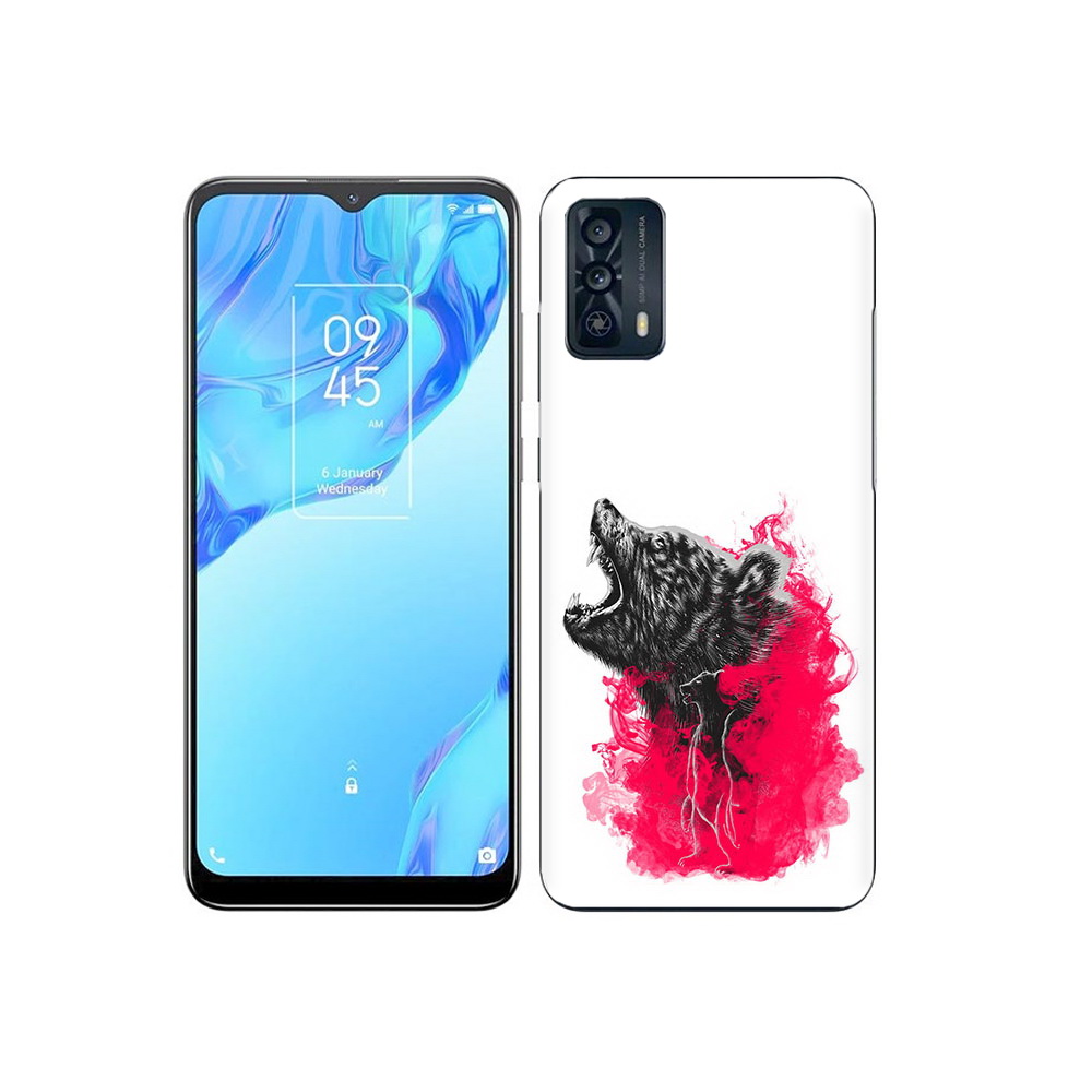 

Чехол MyPads Tocco для TCL 20B медведь в дымке, Прозрачный, Tocco