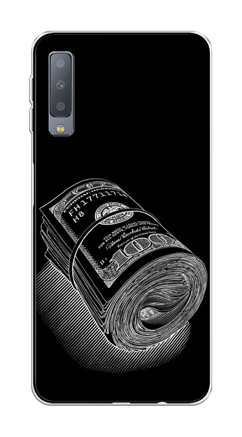 

Чехол Awog на Samsung Galaxy A7 2018 "Кубышка денег", Черный;серебристый, 26750-5
