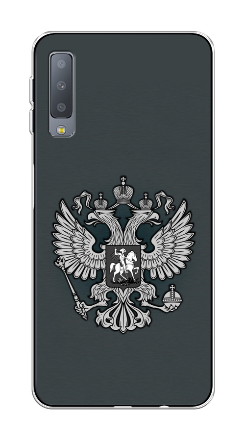 

Чехол Awog на Samsung Galaxy A7 2018 "Герб России серый", 26750-5