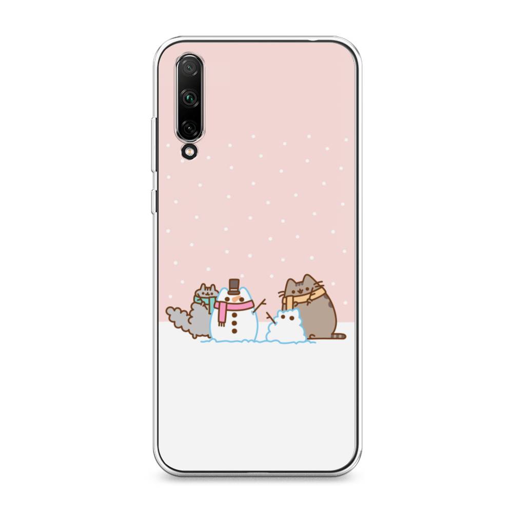 

Чехол для Honor 30i "Котики в снегу", Розовый;белый;серый, 6104050-5