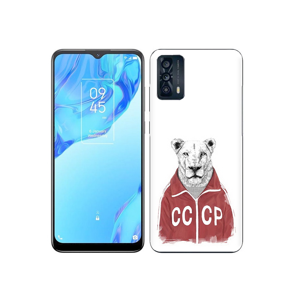 

Чехол MyPads Tocco для TCL 20B львица ссср, Прозрачный, Tocco