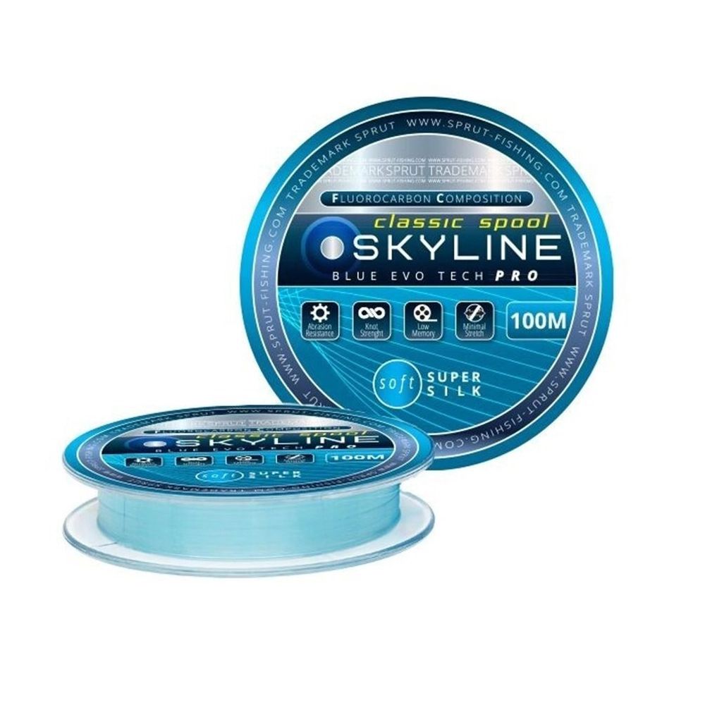 

Леска для рыбалки Sprut SKYLINE EvoTech CLASSIC Blue (0,185mm/100m), 1 штука (5.65 / 1 /, Skyline IceTech classic