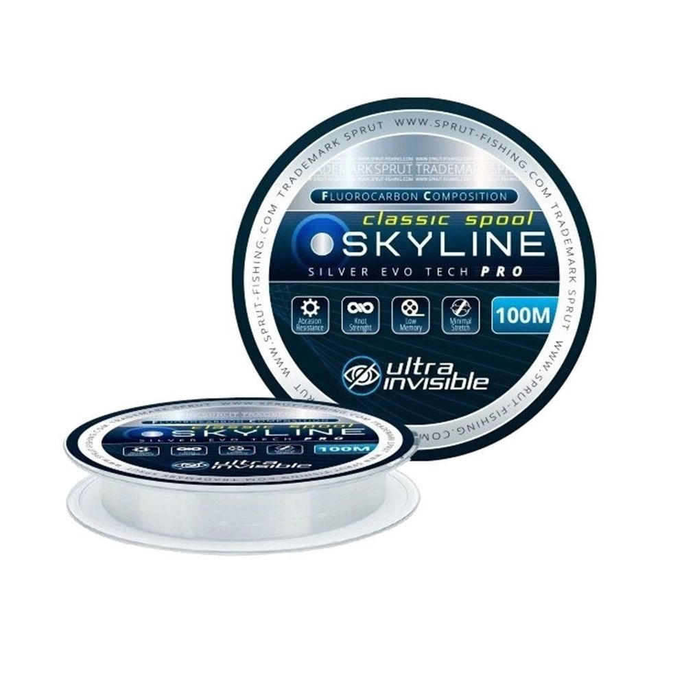 

Леска для рыбалки Sprut SKYLINE EvoTech CLASSIC Silver (0,165mm/100m), 1 штука (4.75 / 1 /, Skyline IceTech classic