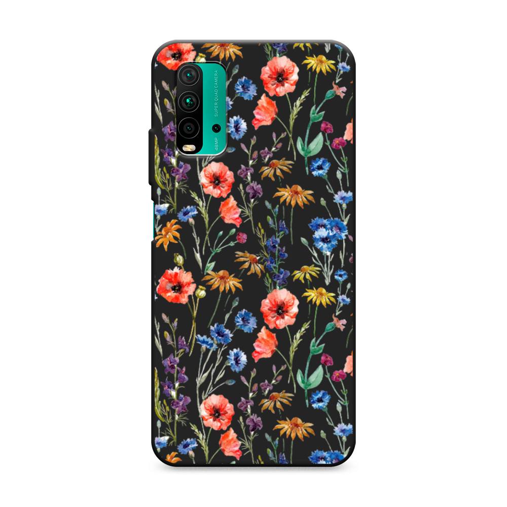 

Чехол Awog на Xiaomi Redmi 9T "Маки и васильки фон", 39852-1