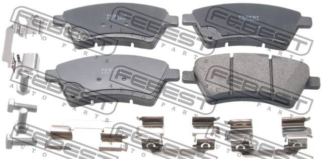 

Тормозные колодки FEBEST передние 0701sx4f, Колодки тормозные передние комплект
