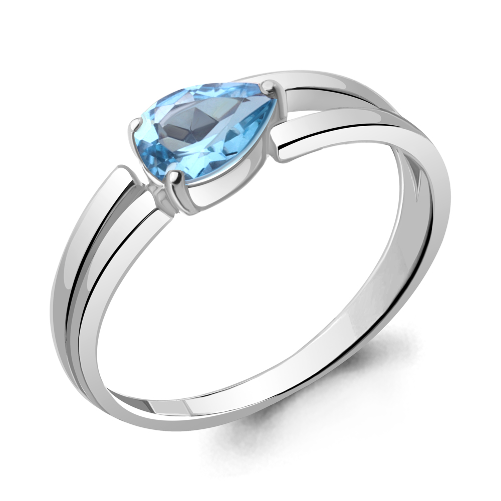 

Кольцо из серебра с топазом Aquamarine Aquamarine 6962905_925_р р. 16,5, 6962905_925_р